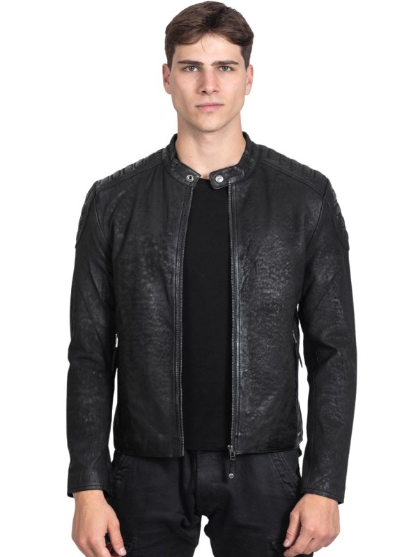 YANKEE SHEEP BLACK - АВТЕНТИЧНО МЪЖКО ЧЕРНО КОЖЕНО ЯКЕ