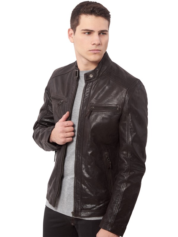 ALPHA BUFFALO BROWN - АВТЕНТИЧНО МЪЖКО КАФЯВО КОЖЕНО ЯКЕ