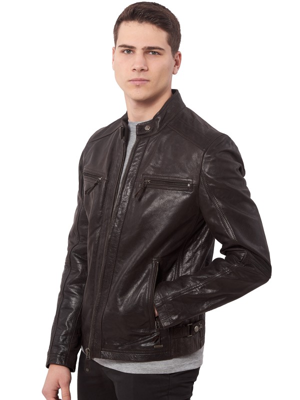 ALPHA BUFFALO BROWN - АВТЕНТИЧНО МЪЖКО КАФЯВО КОЖЕНО ЯКЕ