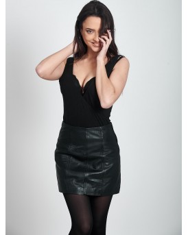 ARTEMIS SHEEP BLACK - АВТЕНТИЧНА ДАМСКА ЧЕРНА КОЖЕНА ПОЛА