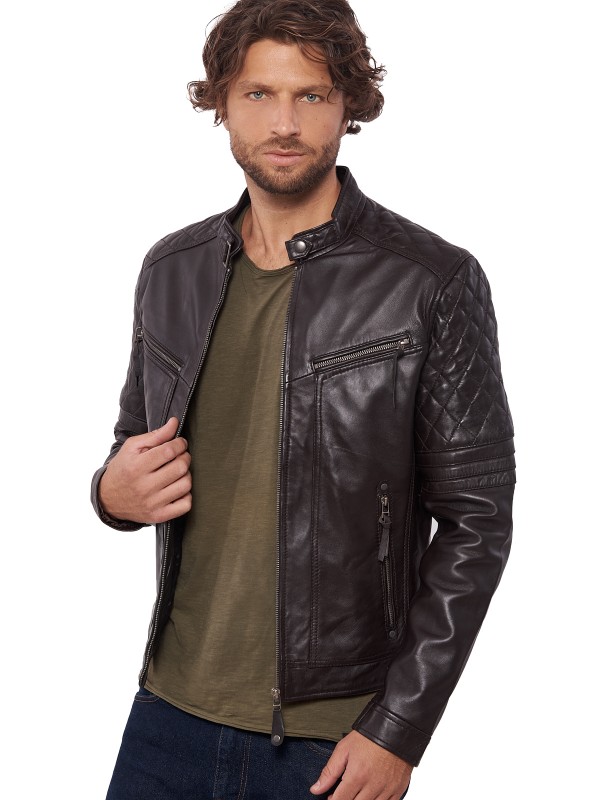 BRAVO SHEEP BROWN - АВТЕНТИЧНО КАФЯВО МЪЖКО КОЖЕНО ЯКЕ