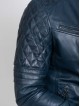 BRAVO SHEEP BLUE - AUTHENTIC MENS BLUE LEATHER JACKET