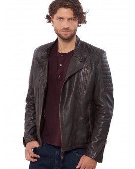 CHARLIE SUC SHEEP BROWN - АВТЕНТИЧНО МЪЖКО КАФЯВО КОЖЕНО ЯКЕ