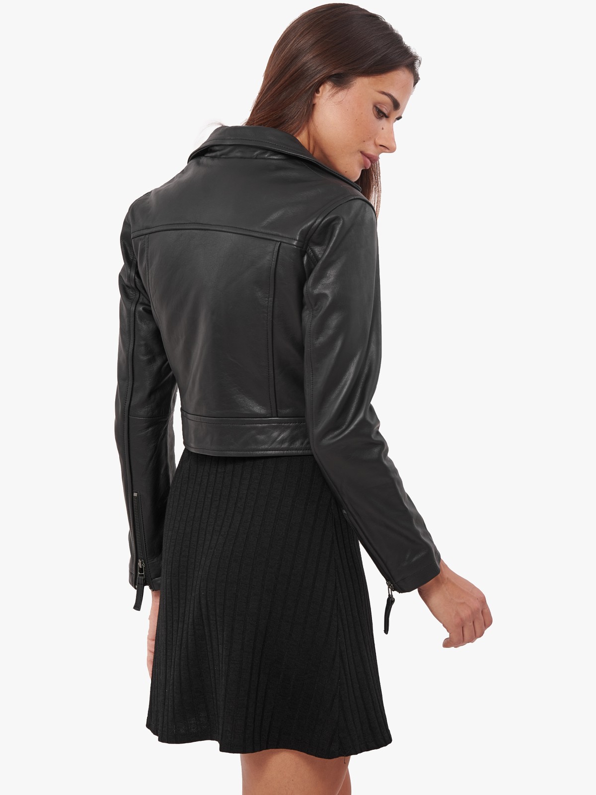 DIONA BUFFALO BLACK - AUTHENTIC WOMENS BLACK LEATHER JACKET DIONA BUFFALO BLACK - AUTHENTIC WOMENS BLACK LEATHER JACKET
