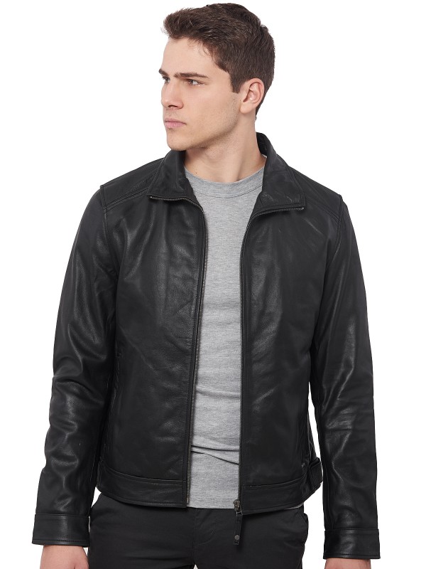 HOLLAND BUFFALO BLACK - АВТЕНТИЧНО МЪЖКО ЧЕРНО КОЖЕНО ЯКЕ