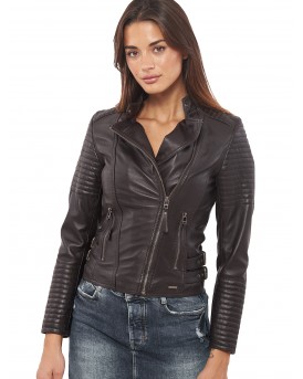 CALYPSO SHEEP BROWN - АВТЕНТИЧНО ДАМСКО КАФЯВО КОЖЕНО ЯКЕ