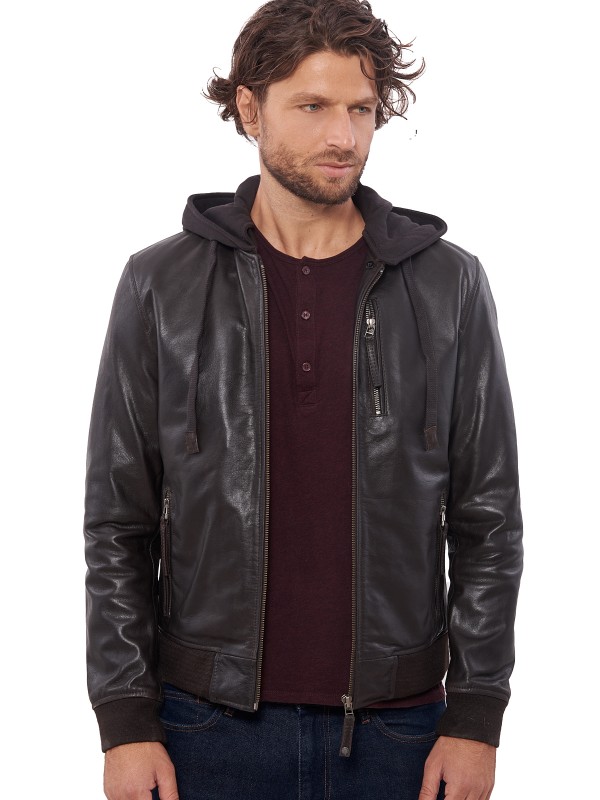 SUGAR BUFFALO BROWN - АВТЕНТИЧНО МЪЖКО ЧЕРНО КОЖЕНО ЯКЕ