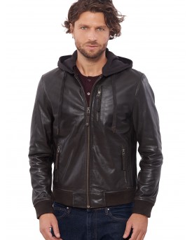 SUGAR BUFFALO BROWN - АВТЕНТИЧНО МЪЖКО ЧЕРНО КОЖЕНО ЯКЕ