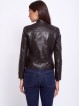 NEPHELE SHEEP BROWN - AUTHENTIC WOMENS BROWN LEATHER JACKET NEPHELE SHEEP BROWN - AUTHENTIC WOMENS BROWN LEATHER JACKET
